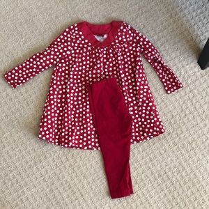 EUC Tea Collection 12-18m dress and pant set